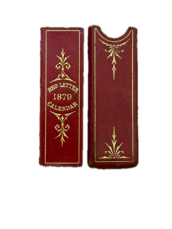 De La Rue's Improved Red Letter Calendar 1879.