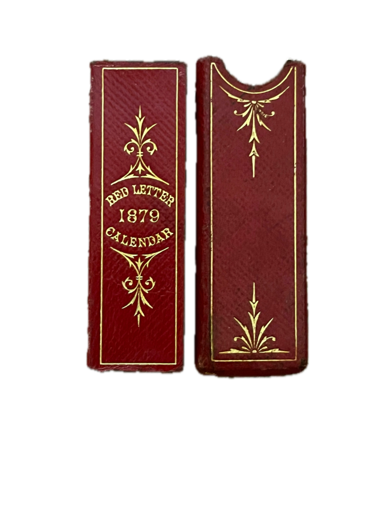 De La Rue's Improved Red Letter Calendar 1879.