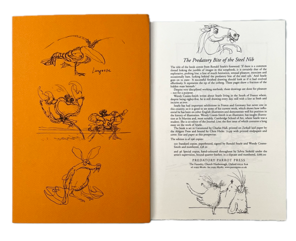 The Predatory Bite of the Steel Nib.  The Scrapbook Drawings of Ronald Searle.