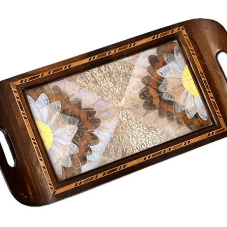 1930s' Brazilian butterfly-wing drinks' tray.